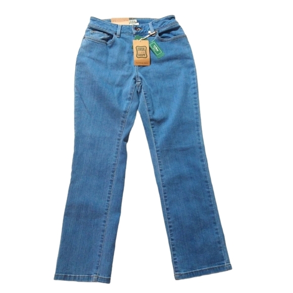 L.L. Bean Denim - L.L. Bean True Shape denim classic fit straight leg jeans pants NEW size…